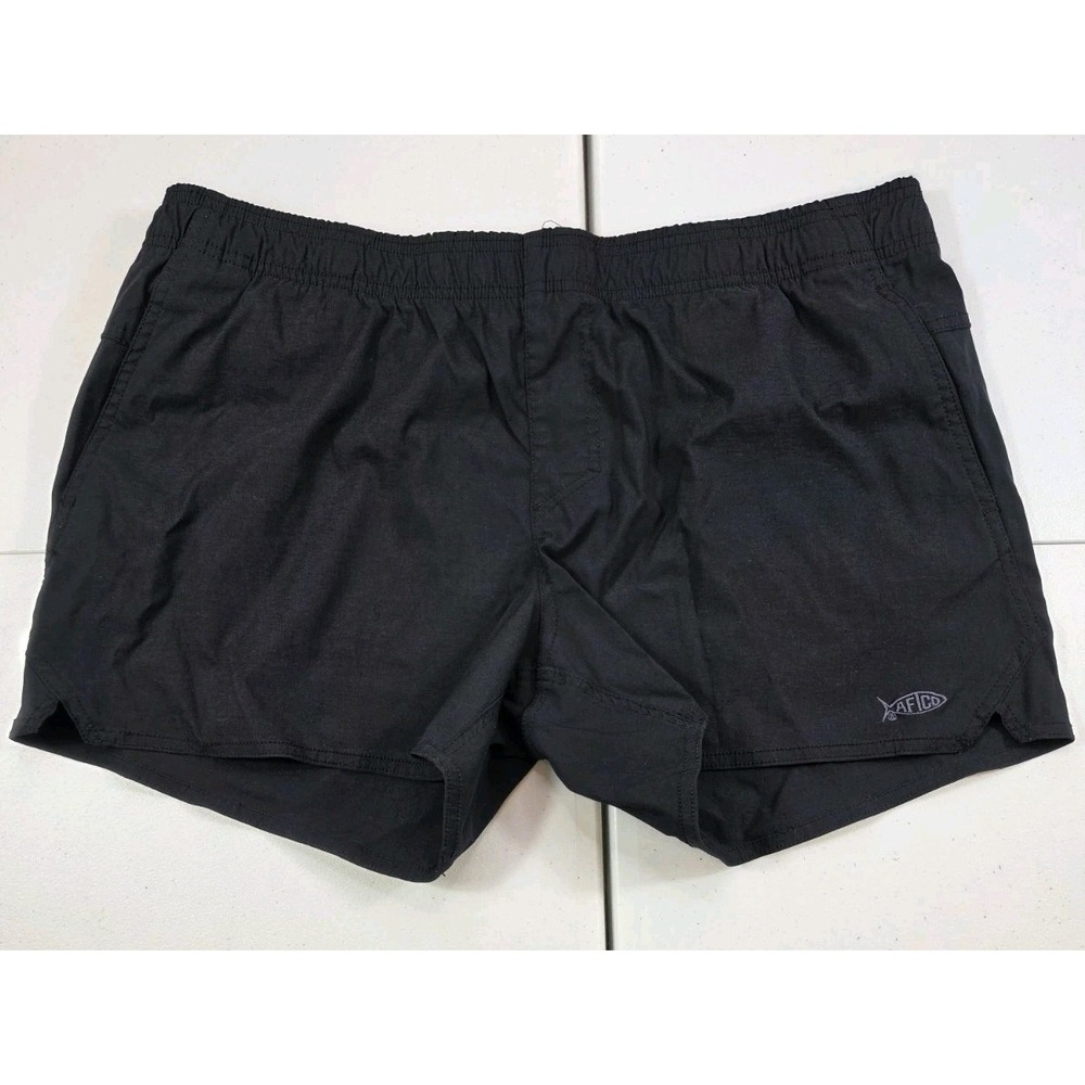 AFTCO Sirena Hybrid Tech Shorts Black 4" Inseam Womens Size XL Fishing Utility